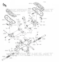 FOOTREST voor Kawasaki VULCAN 900 CLASSIC LT 2020