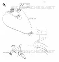 LABELS voor Kawasaki VULCAN 900 CLASSIC LT 2020
