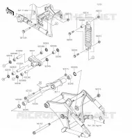 SUSPENSION   SHOCK ABSORBER voor Kawasaki VULCAN 900 CLASSIC LT 2020