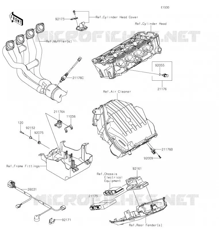 FUEL INJECTION Kawasaki MOTOS 1000 2020 Z1000  ZR1000HLF