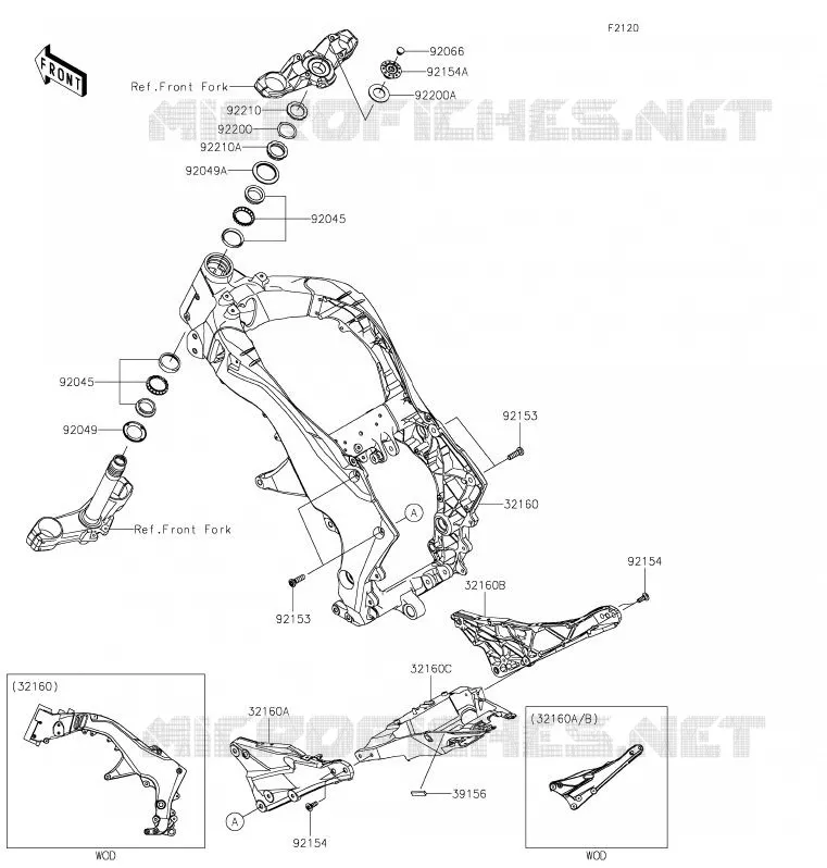 CHASSIS Kawasaki MOTOS 1000 2020 Z1000 R EDITION  ZR1000JLF