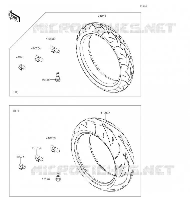 TIRES Kawasaki MOTOS 1000 2020 Z1000 R EDITION  ZR1000JLF