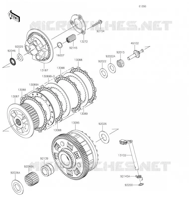 CLUTCH Kawasaki MOTOS 900 2020 Z900RS  ZR900CLF