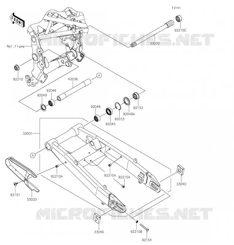 SWINGARM Kawasaki MOTOS 900 2020 Z900RS  ZR900CLF