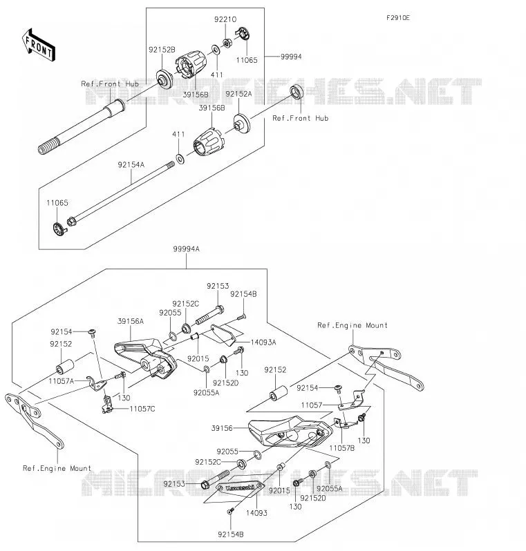 ACCESSORY(Slider) Kawasaki MOTOS 900 2020 Z900  ZR900FLF