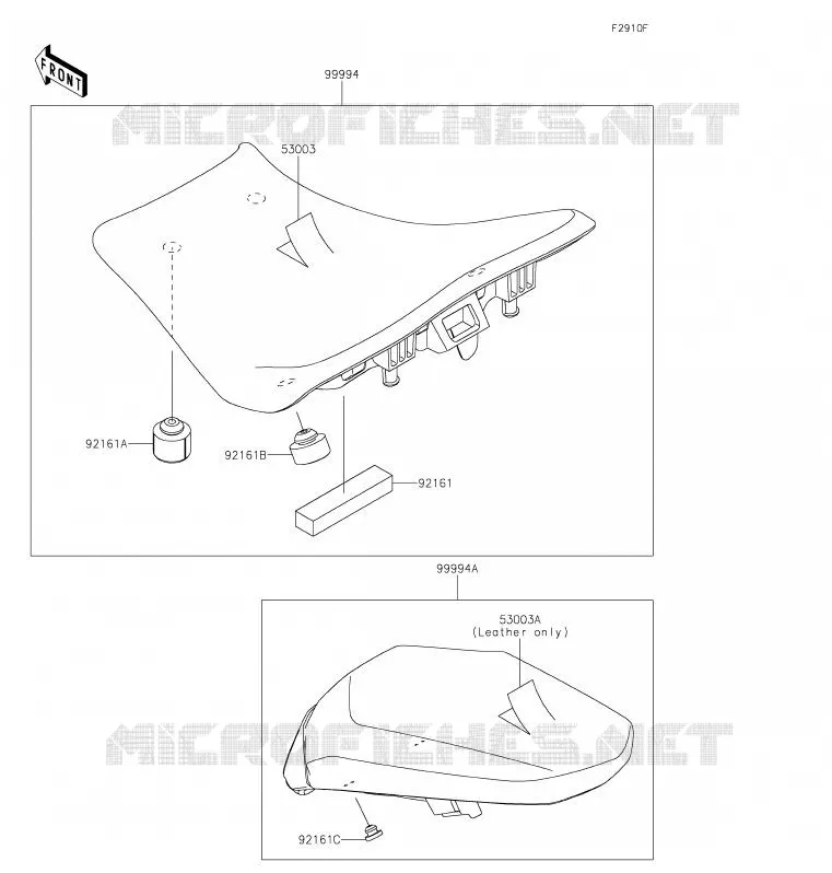 ACCESSORY(Seat) Kawasaki MOTOS 900 2020 Z900  ZR900HLF