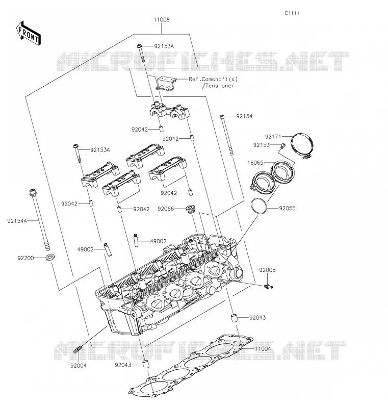 CYLINDER HEAD Kawasaki MOTOS 900 2020 Z900  ZR900HLF