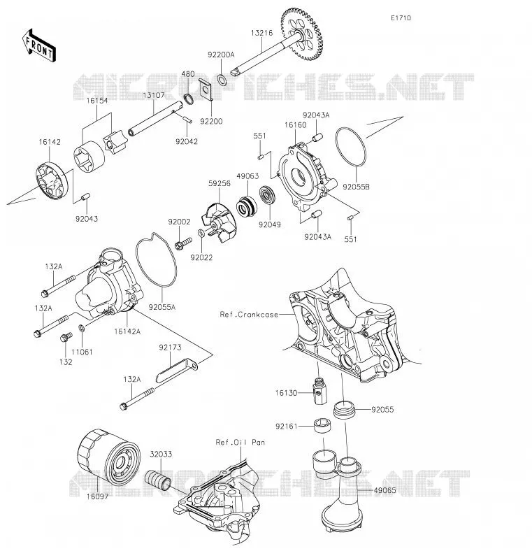 OIL PUMP Kawasaki MOTOS 900 2020 Z900  ZR900HLF