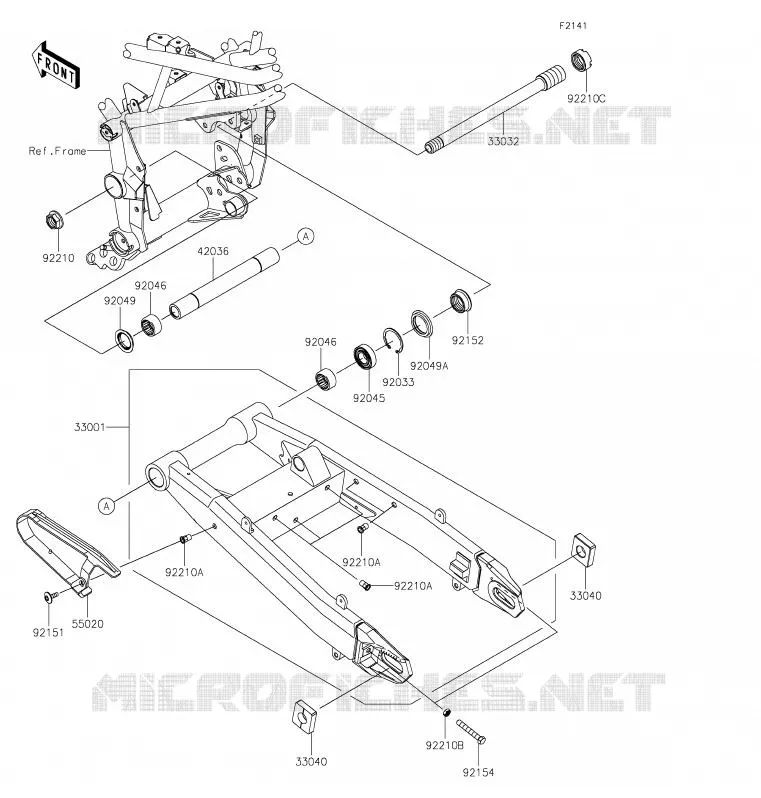 SWINGARM Kawasaki MOTOS 900 2020 Z900  ZR900HLF