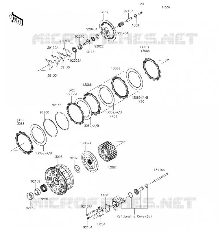 CLUTCH Kawasaki MOTOS 1000 2019 NINJA H2R  ZX1000YKF