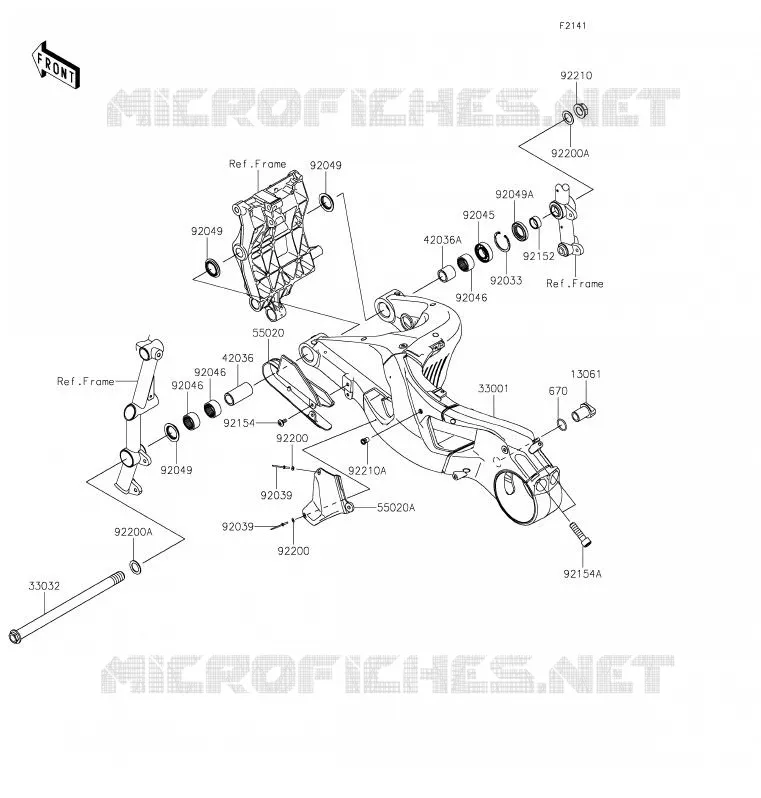 SWINGARM Kawasaki MOTOS 1000 2019 NINJA H2R  ZX1000YKF