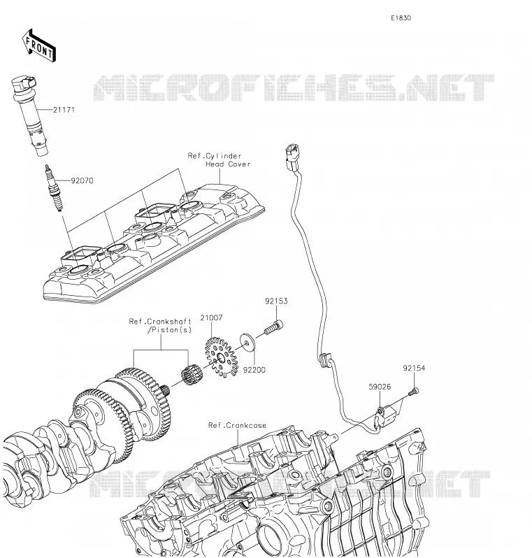 IGNITION SYSTEM Kawasaki MOTOS 1000 2020 NINJA H2 SX  ZX1002ALF