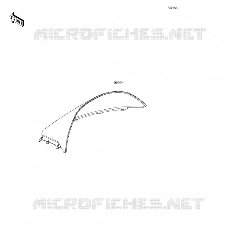 ACCESSORY(PARE-BRISE) Kawasaki MOTOS 1000 2020 NINJA H2 SX SE  ZX1002BLF