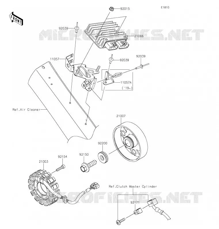 GENERATOR Kawasaki MOTOS 1000 2020 NINJA H2 SX SE  ZX1002BLF