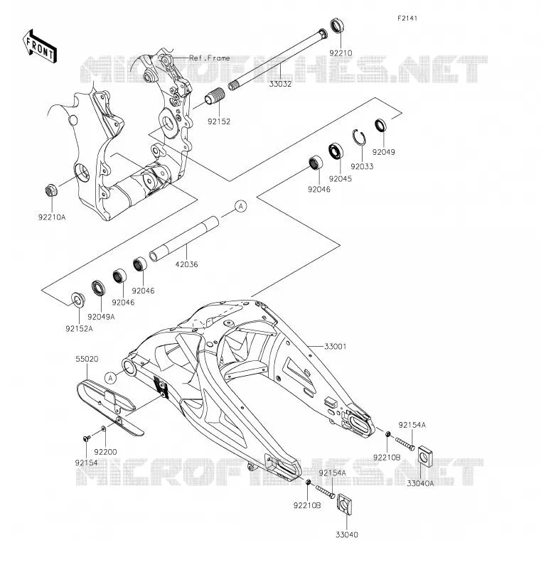 SWINGARM Kawasaki MOTOS 1000 2020 NINJA ZX-10R  ZX1002ELFA