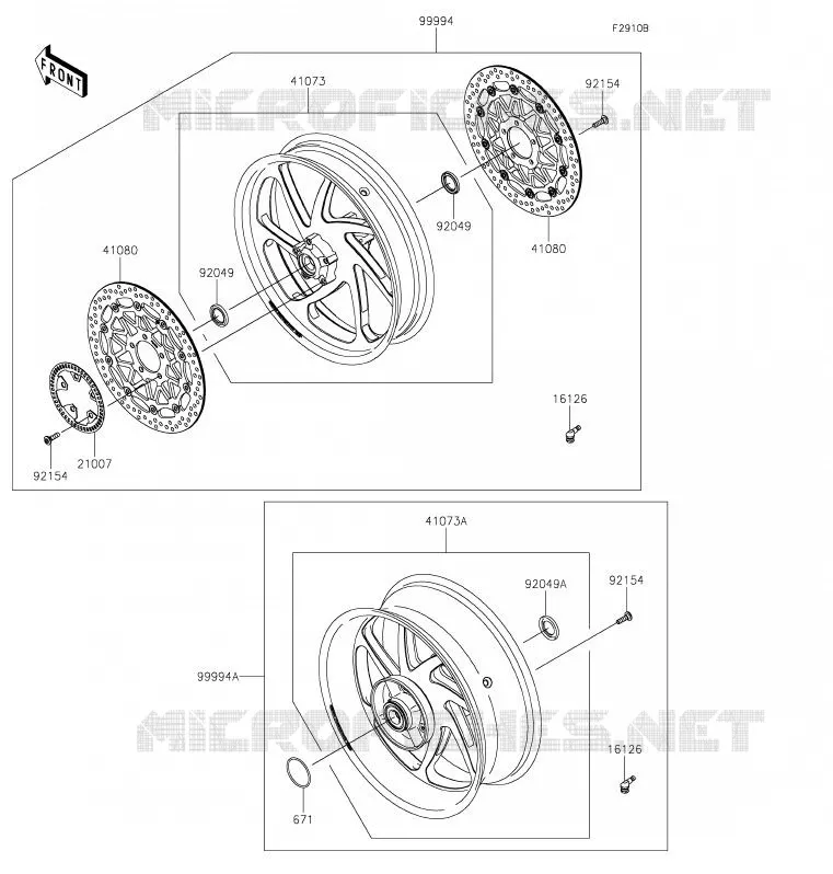 ACCESSORY(Marchesini Wheel) Kawasaki MOTOS 1000 2020 NINJA ZX-10R  ZX1002FLFA
