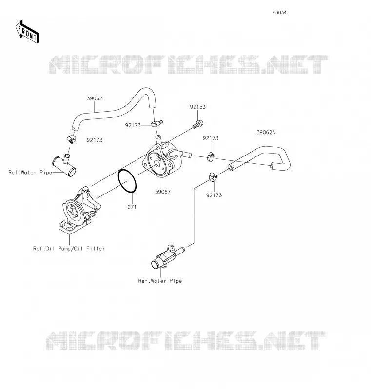 OIL RADIATOR Kawasaki MOTOS 600 2019 NINJA ZX-6R  ZX600RKF