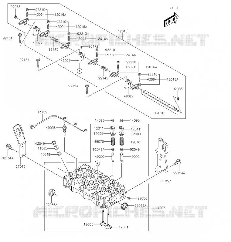 CYLINDER HEAD Kawasaki SSV 1000 2020 MULE PRO-DXT  KAF1000BLF