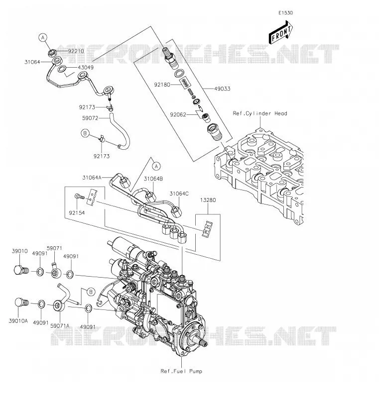 FUEL INJECTION Kawasaki SSV 1000 2020 MULE PRO-DXT  KAF1000BLF