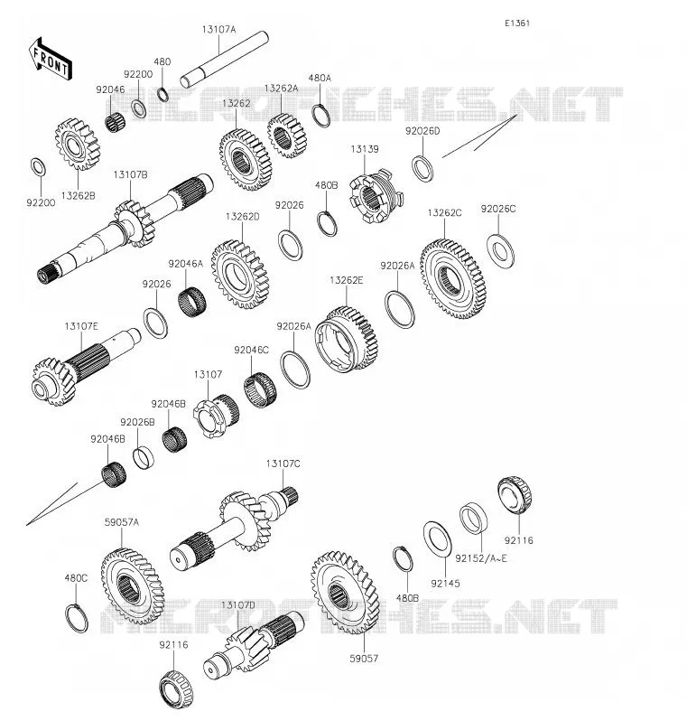 TRANSMISSION Kawasaki SSV 1000 2020 MULE PRO-DXT  KAF1000BLF