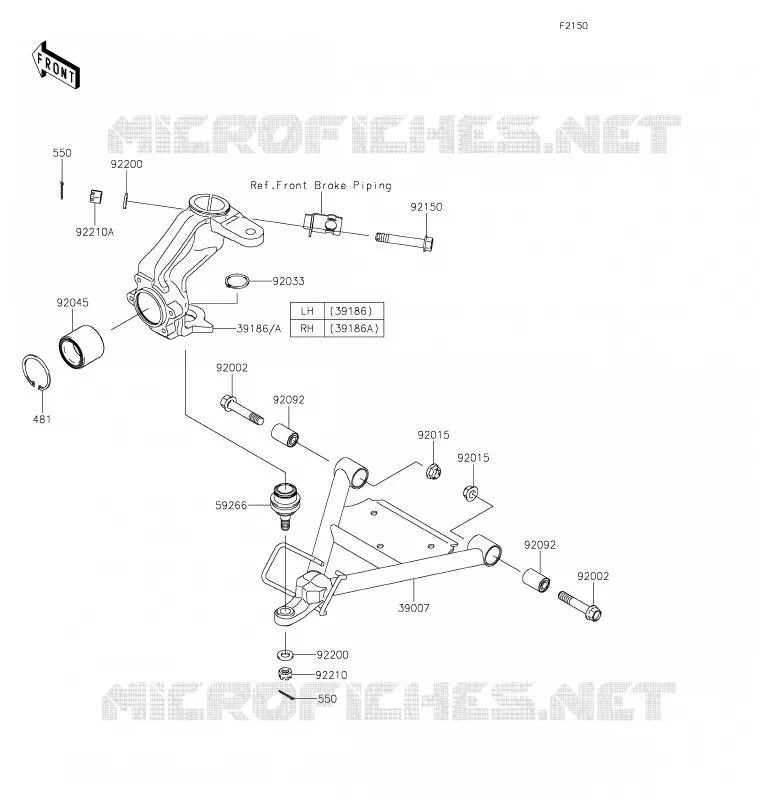 SUSPENSION Kawasaki SSV 400 2020 MULE SX  KAF400TLF