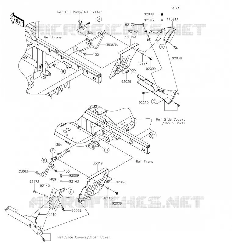 REAR FENDER Kawasaki SSV 620 2020 MULE 4010 4X4  KAF620MLF