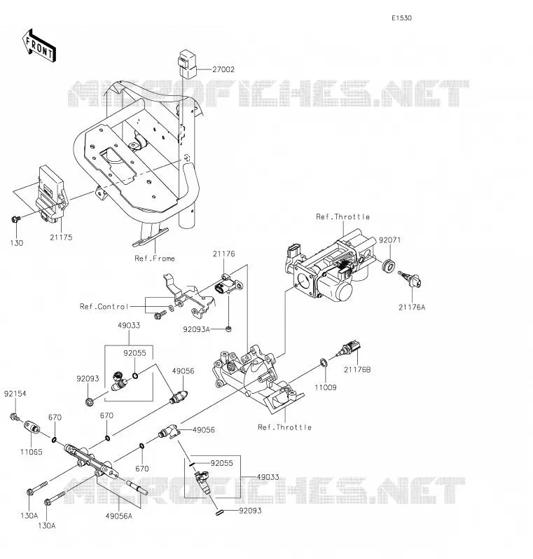 FUEL INJECTION Kawasaki SSV 620 2020 MULE 4010 TRANS 4X4  KAF620RLF