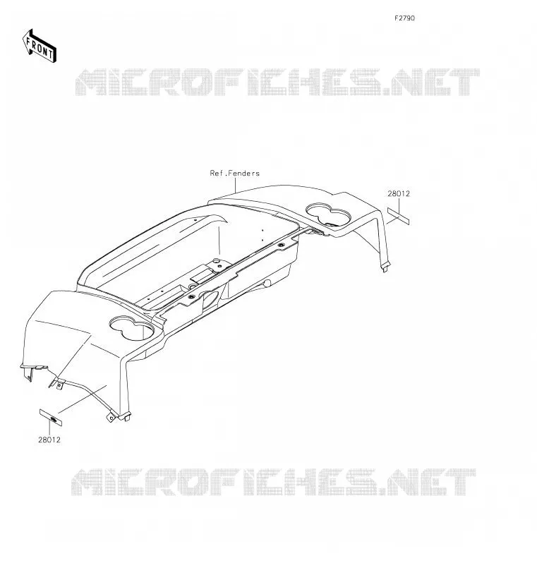 REFLECTOR(CN) Kawasaki SSV 620 2020 MULE 4010 TRANS 4X4  KAF620RLF