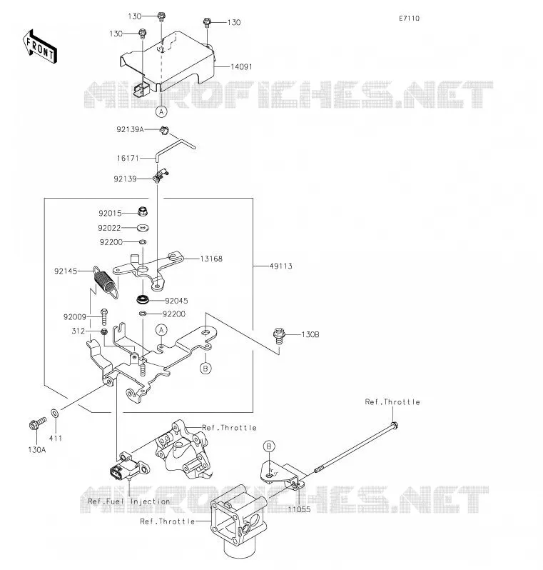 CONTROL Kawasaki SSV 620 2020 MULE 4000 TRANS  KAF620WLF