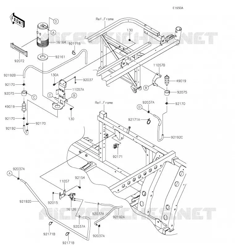 FUEL EVAPORATION SYSTEM(CA) Kawasaki SSV 820 2020 MULE PRO-FXT  KAF820BLF