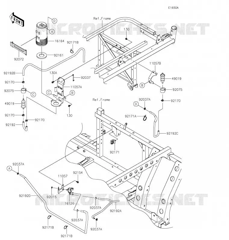 FUEL EVAPORATION SYSTEM(CA) Kawasaki SSV 820 2020 MULE PRO-FX  KAF820ELF