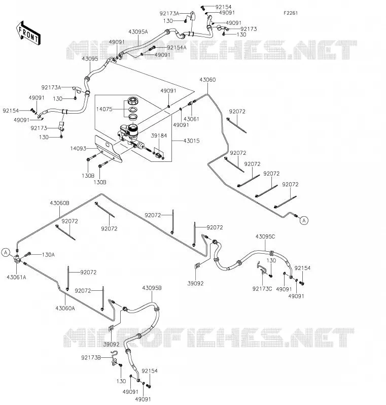 MASTER CYLINDER Kawasaki SSV 820 2020 MULE PRO-FX  KAF820ELF