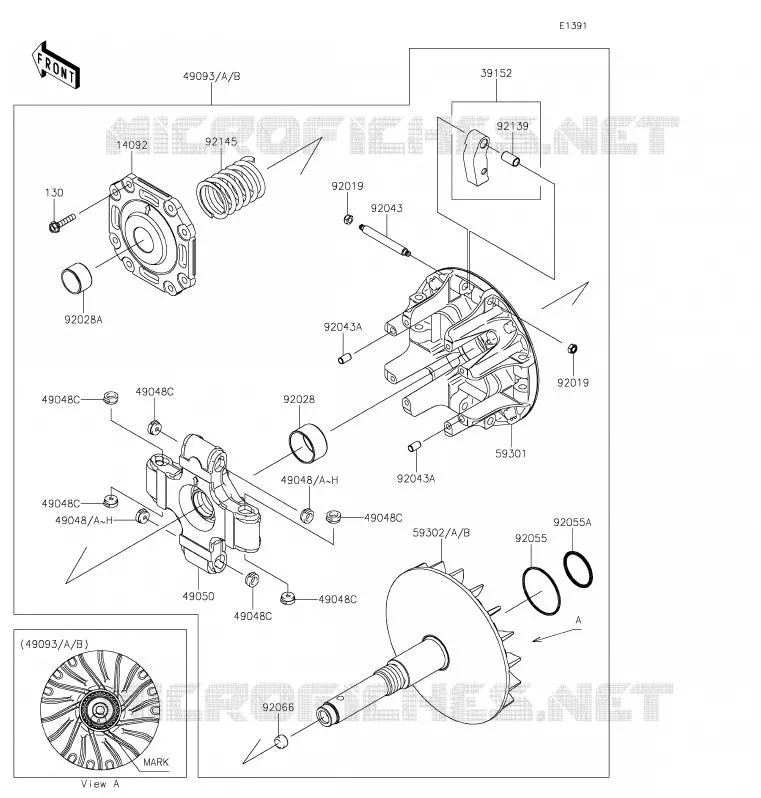 DRIVE CONVERTER Kawasaki SSV 820 2020 MULE PRO-FX  KAF820FLF
