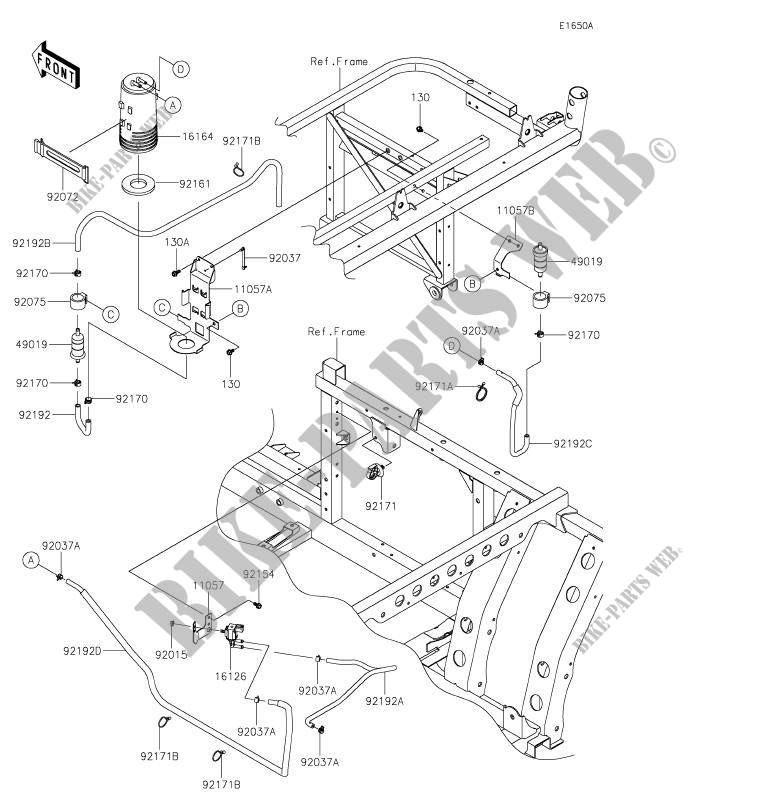 FUEL EVAPORATION SYSTEM(CA) voor Kawasaki MULE PRO-FX 2020