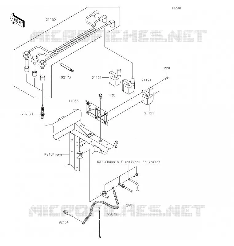 IGNITION SYSTEM Kawasaki SSV 820 2020 MULE PRO-FX  KAF820GLF