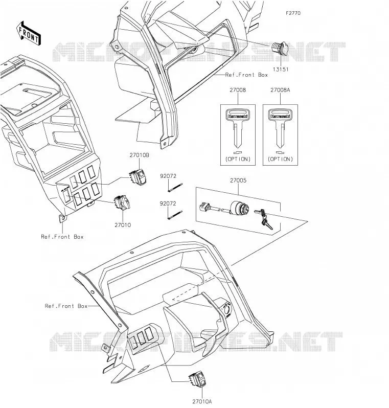 SWITCH Kawasaki SSV 1000 2020 TERYX KRX 1000  KRF1000ALF