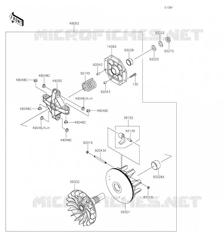 DRIVE CONVERTER Kawasaki SSV 800 2020 TERYX  KRF800FLF