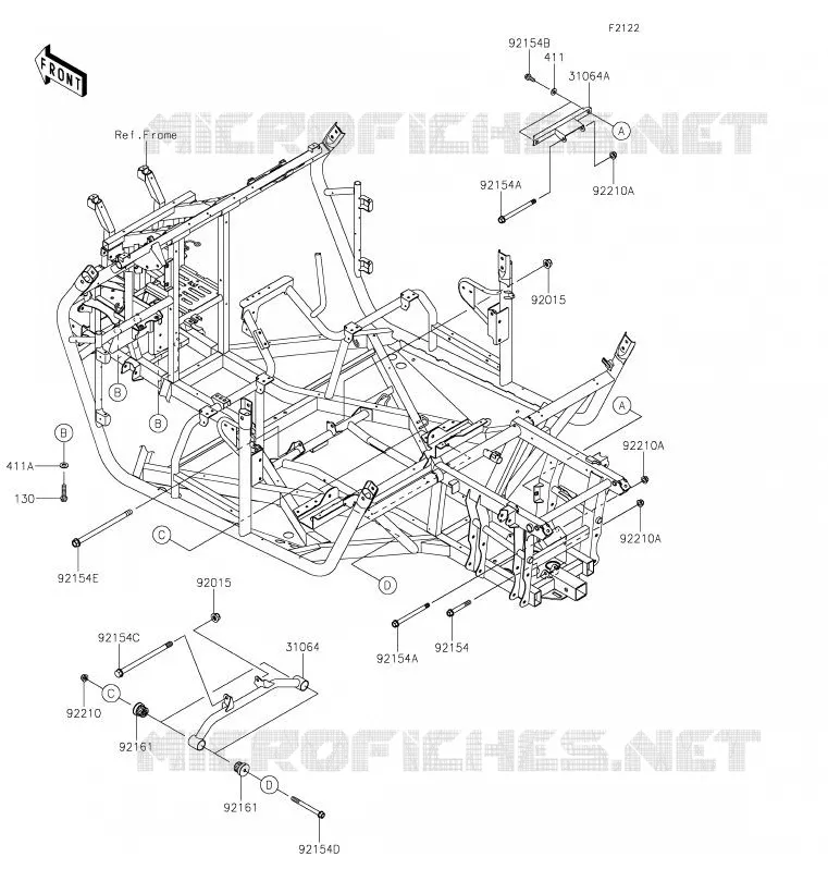 ENGINE MOUNT Kawasaki SSV 800 2020 TERYX  KRF800GLF