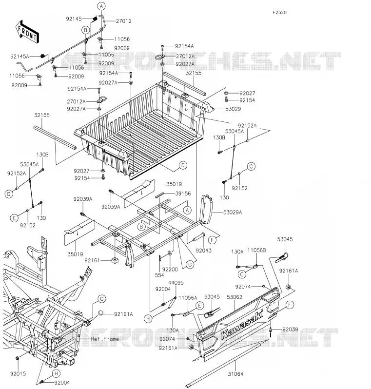 LUGGAGE (S) Kawasaki SSV 800 2020 TERYX  KRF800GLF