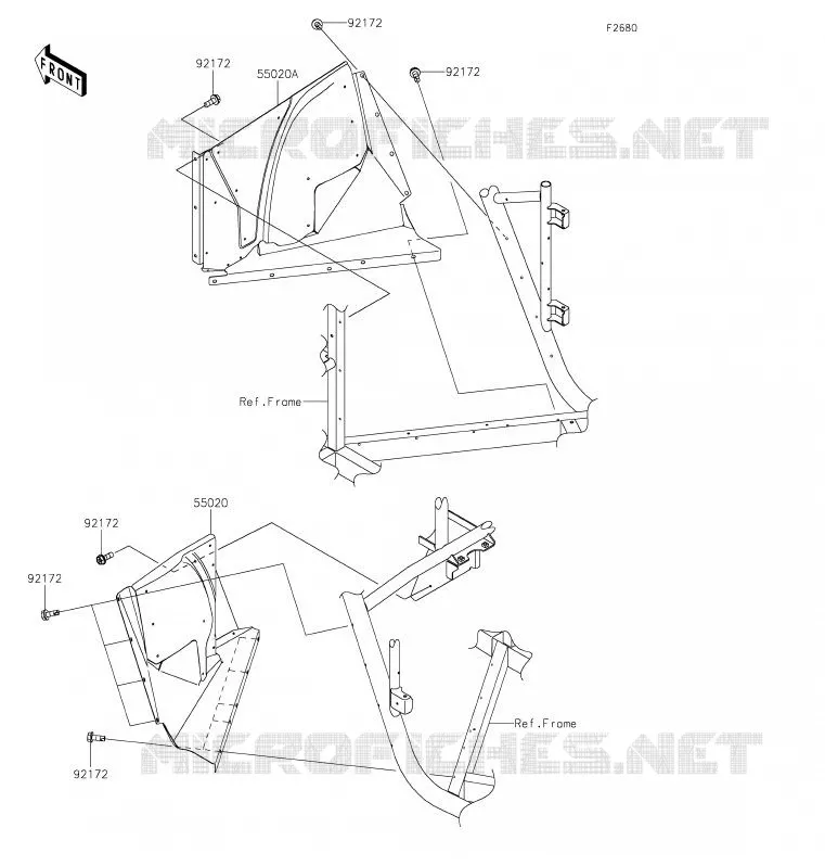 PROTECTION(S) Kawasaki SSV 800 2020 TERYX  KRF800GLF