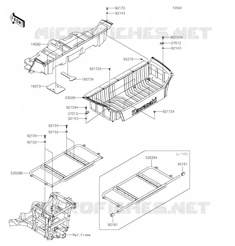 LUGGAGE (S) Kawasaki SSV 800 2020 TERYX4  KRT800FLF