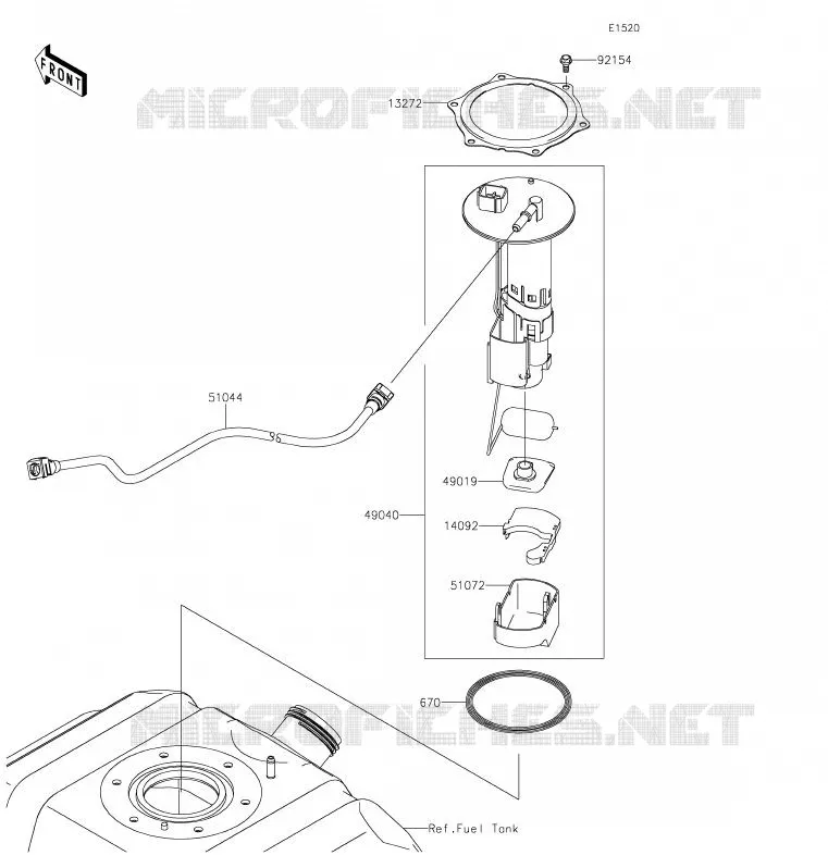 FUEL PUMP Kawasaki SSV 800 2020 TERYX4  KRT800GLF