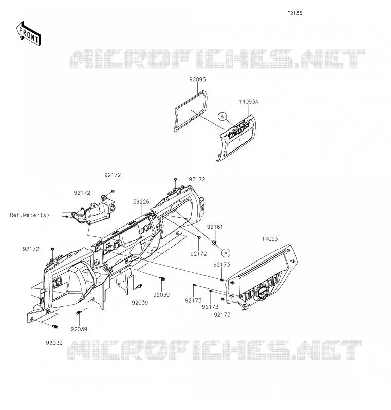 FRONT BOX Kawasaki SSV 800 2020 TERYX4  KRT800GLF