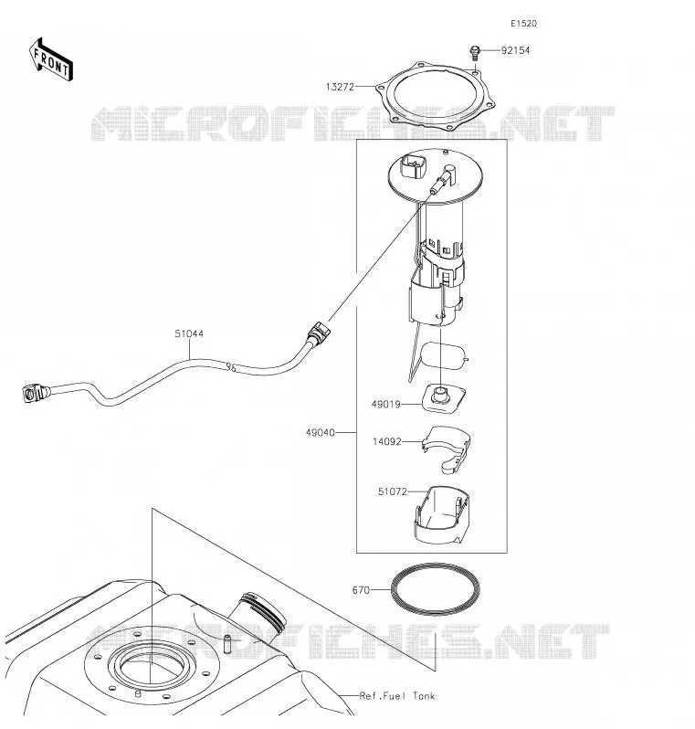 FUEL PUMP Kawasaki SSV 800 2020 TERYX4  KRT800GLF