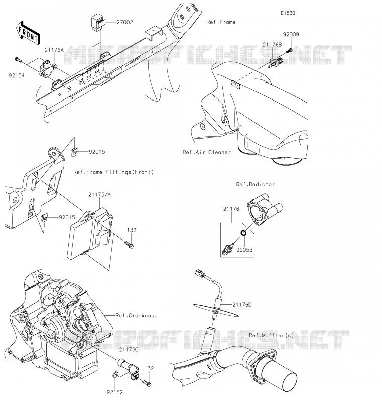 FUEL INJECTION Kawasaki SSV 800 2020 TERYX4  KRT800GLFA