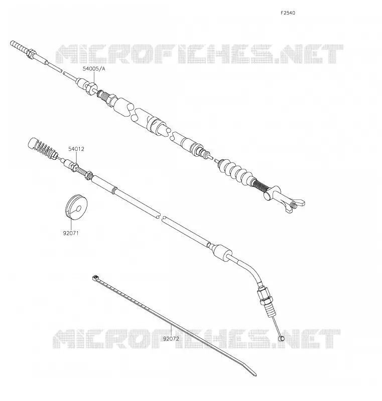 CABLES Kawasaki SSV 800 2020 TERYX4  KRT800HLF