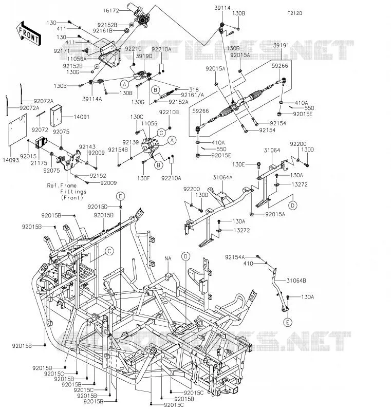 CHASSIS Kawasaki SSV 800 2020 TERYX4  KRT800HLF