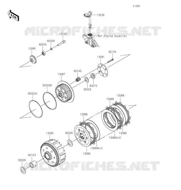 CLUTCH Kawasaki TOUT-TERRAIN 300 2020 KLX300R  KLX300CLF