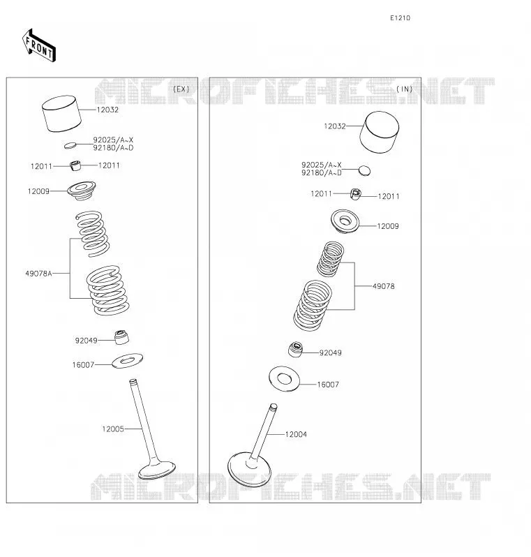 VALVE Kawasaki TOUT-TERRAIN 450 2020 KLX450R  KLX450ALF