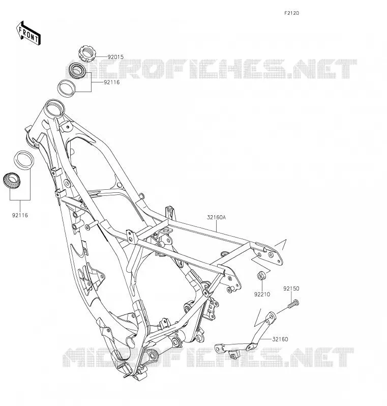 CHASSIS Kawasaki TOUT-TERRAIN 100 2020 KX100  KX100FLF